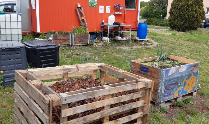 neues Hochbeet – Foto: Katrin Schroeder