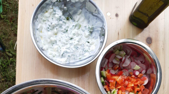 Sommer-Mitmach-Küche im Zukunftsgarten Foto: Kim Funck